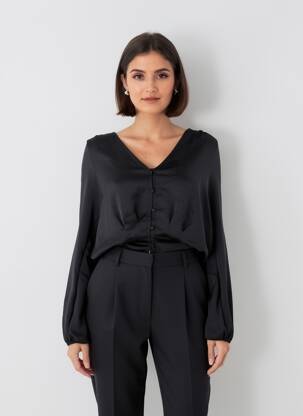 Chemisier noir ASTRID BLACK LABEL femme