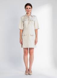 Robe courte beige MORGAN femme