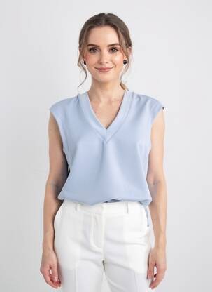 Top bleu STREET ONE femme