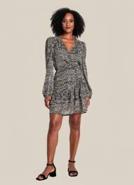 Robe mi-longue noir MORGAN femme