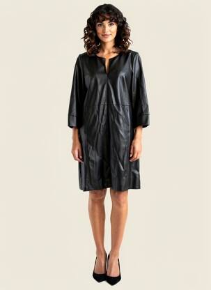 Robe mi-longue noir STREET ONE femme