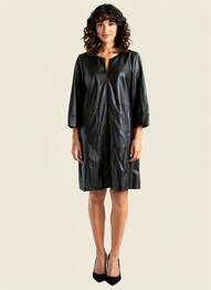 Robe mi-longue noir STREET ONE femme