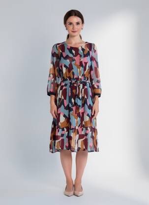 Robe mi-longue bleu MEXX femme