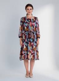 Robe mi-longue bleu MEXX femme