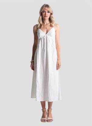 Robe courte blanc MANGO femme