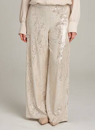 Pantalon large argent VERO MODA femme