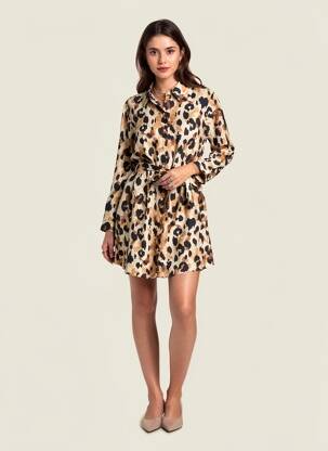 Robe courte beige JACQUELINE DE YONG femme