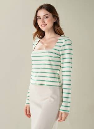 T-shirt manches longues manches longues blanc ONLY femme