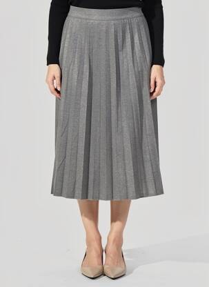 Jupe mi-longue gris STREET ONE femme