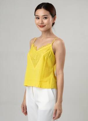 Top jaune MORGAN femme