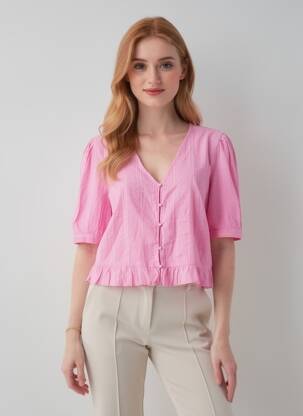 Chemisier rose ONLY femme