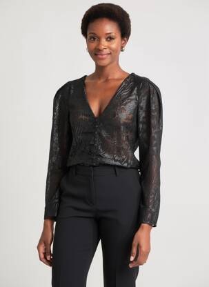 Top noir MANGO femme
