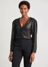 Top noir MANGO femme