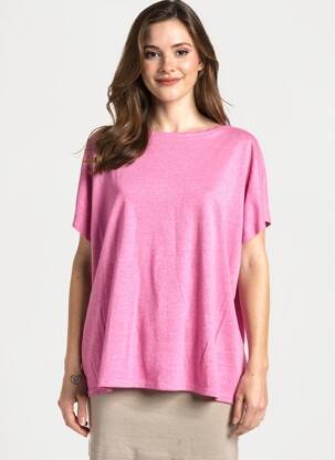 T-shirt violet MANGO femme