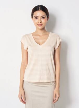 T-shirt manches courtes manches courtes rose ONLY femme
