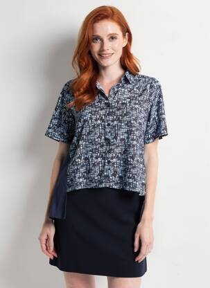 Chemisier bleu LE FABULEUX MARCEL DE BRUXELLES femme