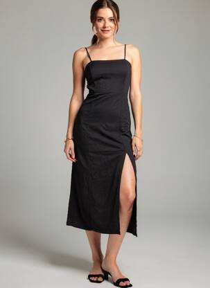 Robe courte noir MANGO femme