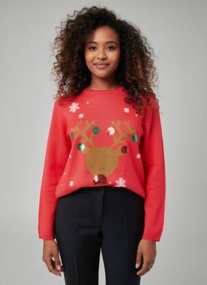 Pull rouge ONLY femme