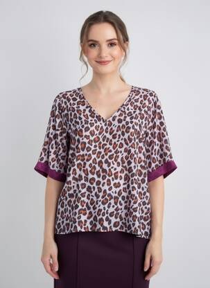 Blouse violet BELLITA femme