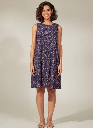 Robe courte bleu OPUS femme