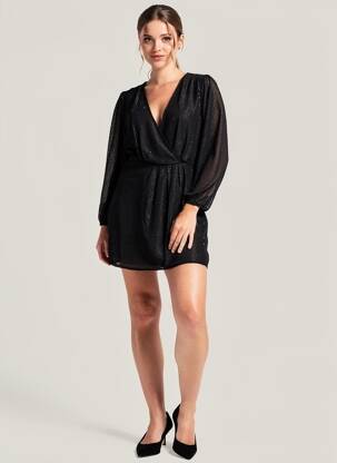 Robe courte noir MANGO femme