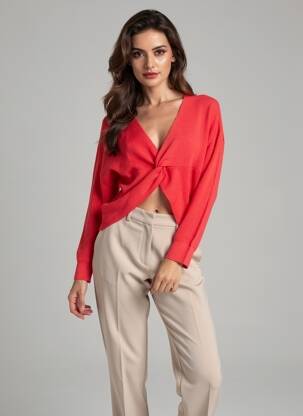 Pull rouge MANGO femme