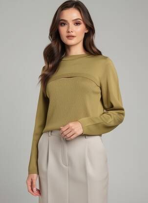 Pull marron ONLY femme