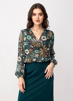 Chemisier vert ARTIGLI femme