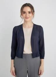 Gilet manches longues bleu STREET ONE femme