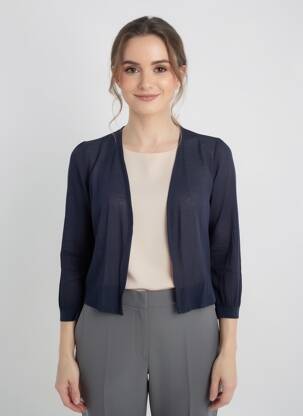 Gilet manches longues bleu STREET ONE femme