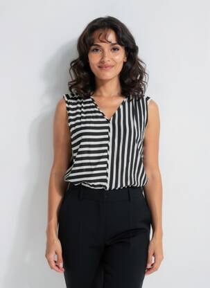 Blouse noir STREET ONE femme