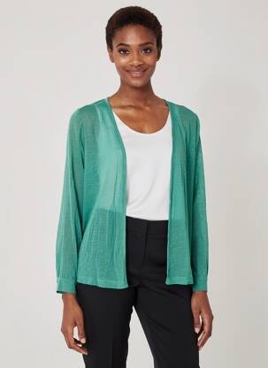 Gilet manches longues vert STREET ONE femme
