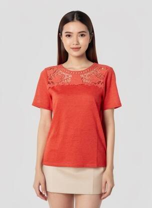 T-shirt rouge VERO MODA femme
