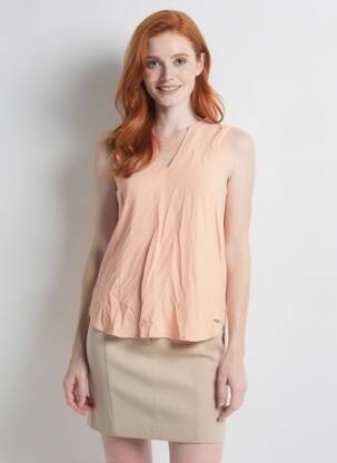 Débardeur orange TOM TAILOR femme
