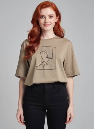 T-shirt marron ONLY femme
