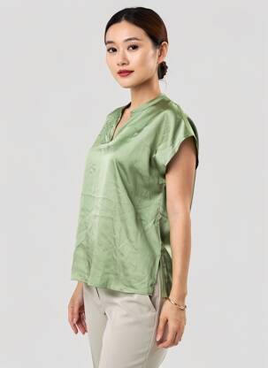 T-shirt vert MORE & MORE femme