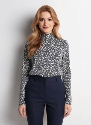 Sous-pull bleu STREET ONE femme