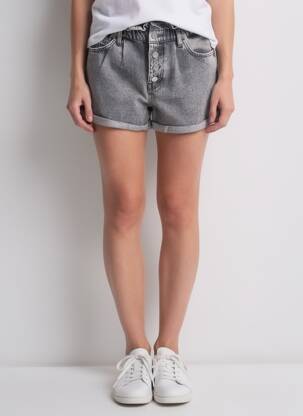 Short finition revers gris ONLY femme