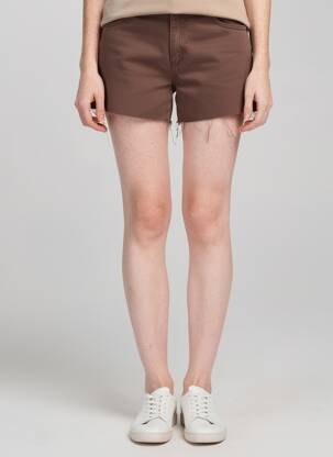 Short marron SUBDUED femme