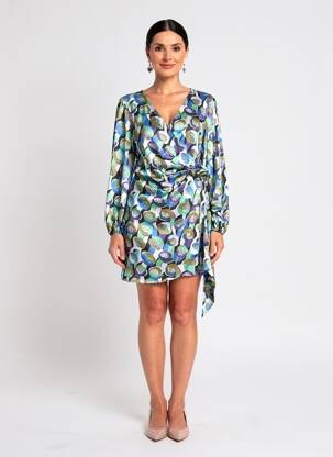 Robe courte bleu OGL femme