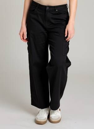 Pantalon droit taille haute taille haute noir ONLY femme