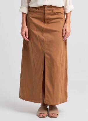 Jupe longue marron LE FABULEUX MARCEL DE BRUXELLES femme