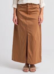Jupe longue marron LE FABULEUX MARCEL DE BRUXELLES femme