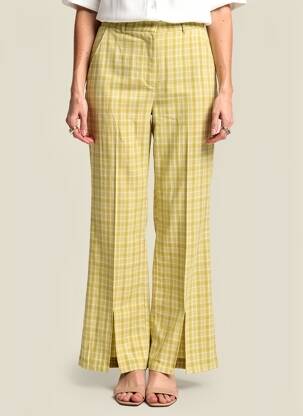 Pantalon droit jaune DAISY STREET femme