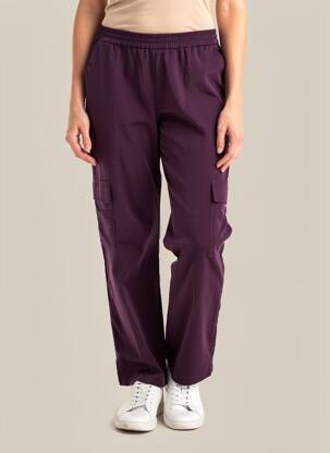 Pantalon droit taille normale taille normale violet VILA femme