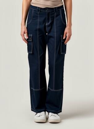 Pantalon cargo bleu ONLY femme