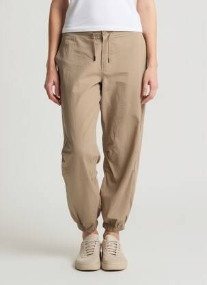 Pantalon large taille basse marron ONLY femme