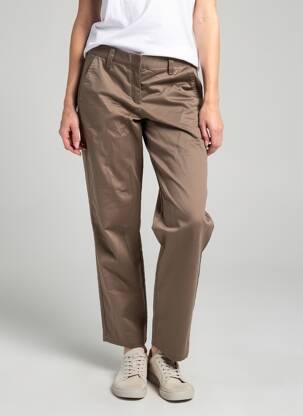 Pantalon chino taille normale taille normale marron JJXX femme