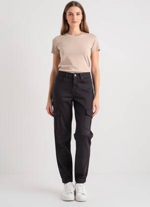 Pantalon cargo noir ONLY femme