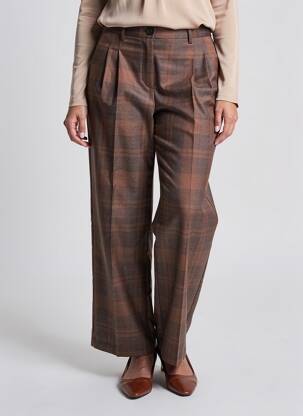Pantalon droit marron NEON & NYLON femme